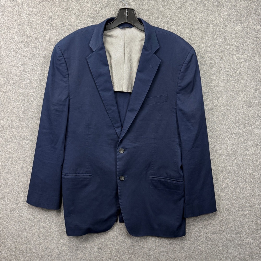 Brooks Brothers Madison Navy Blue Cotton Stretch Blazer Jacket Mens 44R 4573-001